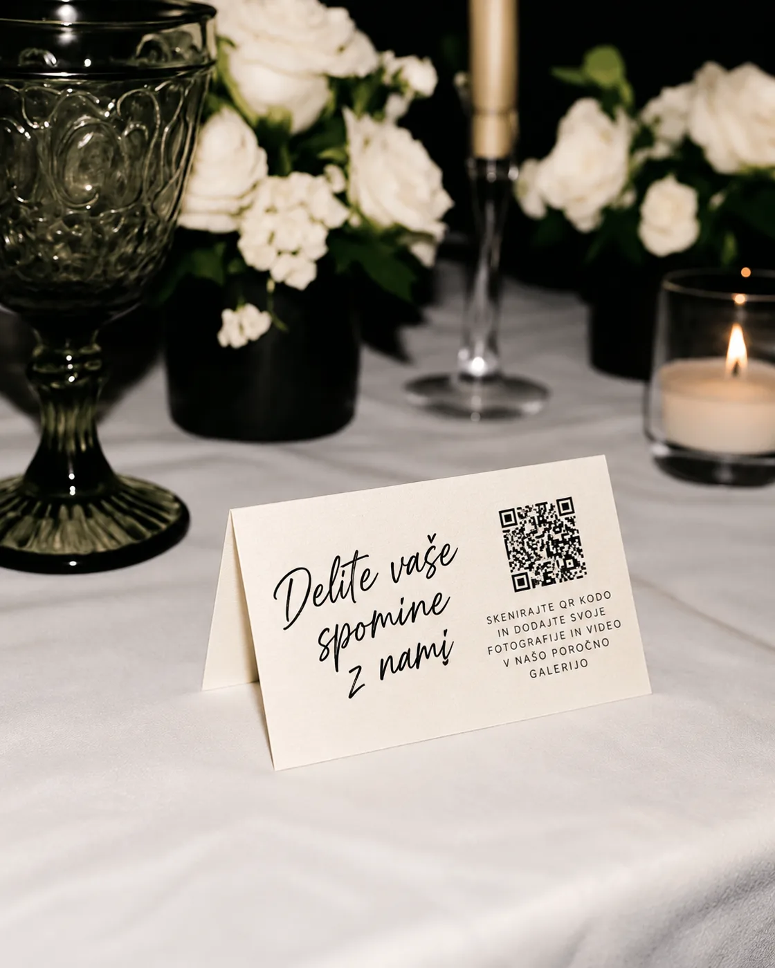 Namizne kartice z QR kodo